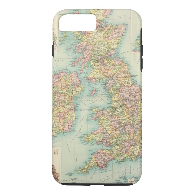 Funda De Case-Mate Para iPhone Mapa político de las islas británicas (Reverso)