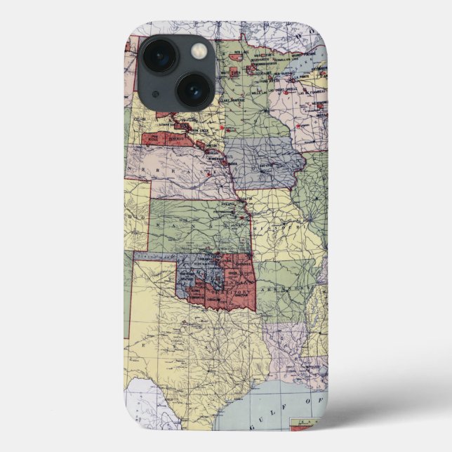 FUNDA DE Case-Mate PARA iPhone MAPA: RESERVAS, 1892 (Reverso)