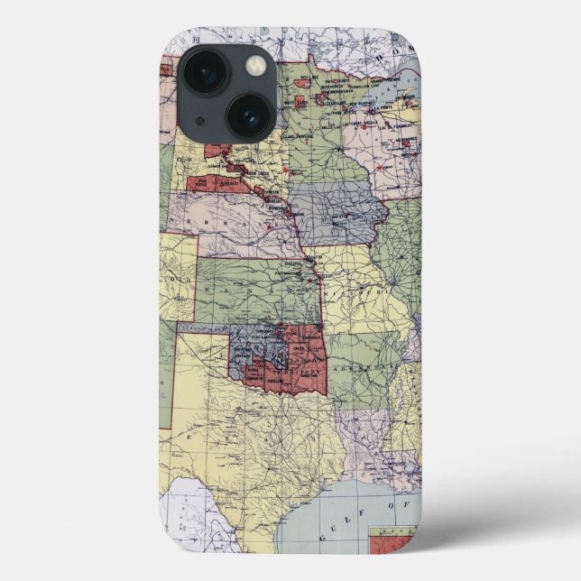 FUNDA DE Case-Mate PARA iPhone MAPA: RESERVAS, 1892 (Reverso)