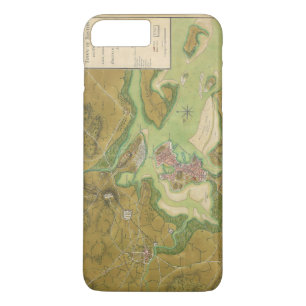 Funda Para iPhone 8 Plus/7 Plus Mapa revolucionario de la guerra del puerto de Bos