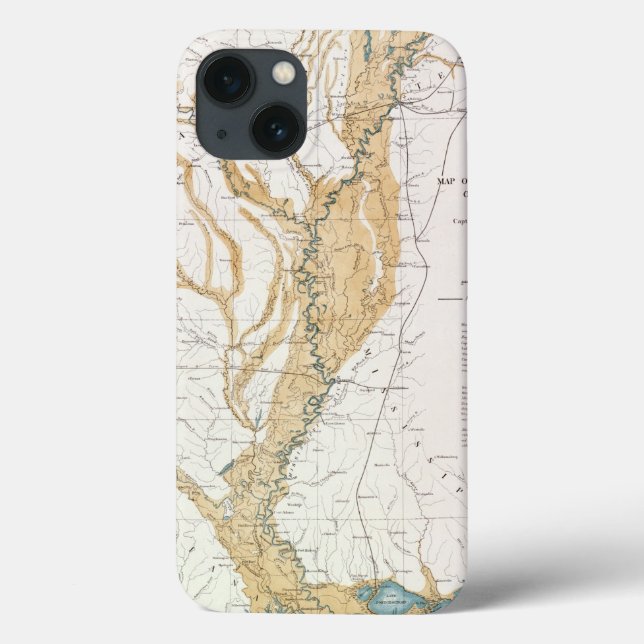 FUNDA DE Case-Mate PARA iPhone MAPA: RÍO MISSISSIPPI, 1861 (Reverso)