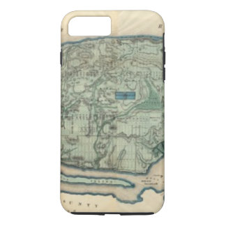 Funda Para iPhone 8 Plus/7 Plus Mapa sanitario y topográfico de New York City