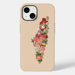 Funda Para iPhone 14 De Case-Mate Mapa único clásico de Palestina floral