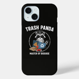 Funda Para iPhone 15 Mapache de basura divertido maestro del disfraz me