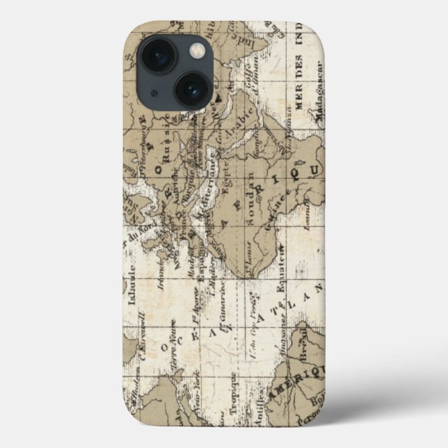 Funda De Case-Mate Para iPhone Mappemonde (Reverso)