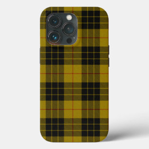Funda Para iPhone 13 Pro Maquillaje tartán amarillo chapa