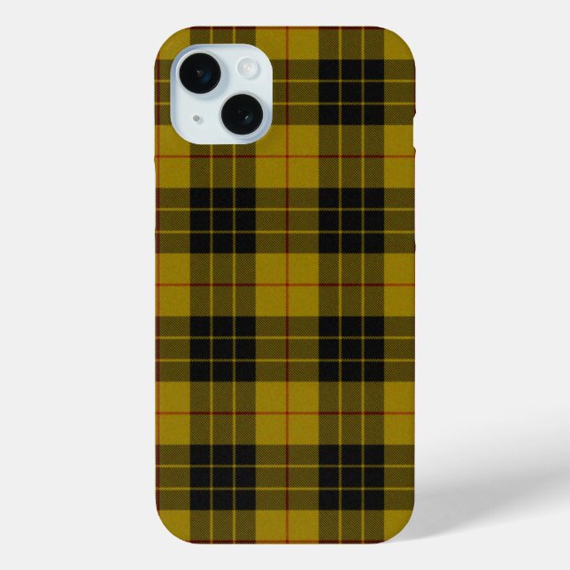 Funda De Case-Mate Para iPhone Maquillaje tartán amarillo chapa (Reverso )
