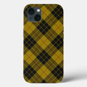 Funda Para iPhone 13 Maquillaje tartán amarillo chapa