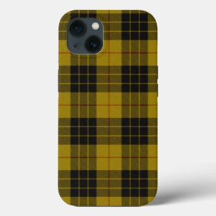Funda Para iPhone 13 Maquillaje tartán amarillo chapa
