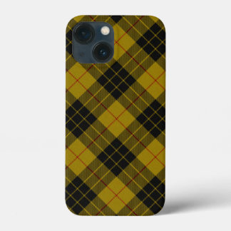 Funda Para iPhone 13 Mini Maquillaje tartán amarillo chapa