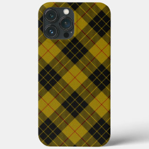 Funda Para iPhone 13 Pro Max Maquillaje tartán amarillo chapa