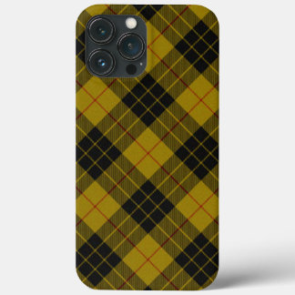Funda Para iPhone 13 Pro Max Maquillaje tartán amarillo chapa