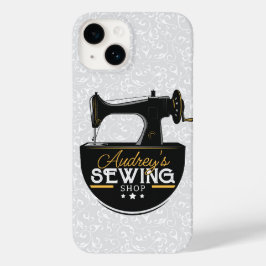 Funda Para iPhone 14 De Case-Mate Máquina de coser antigua AÑADIR NOMBRE Sombrero sa
