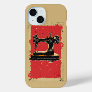 Funda Para iPhone 15 Máquina de coser de antigüedades para artesanías d