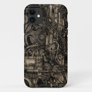 Funda Para iPhone 11 Maquinaria sucia de Steampunk