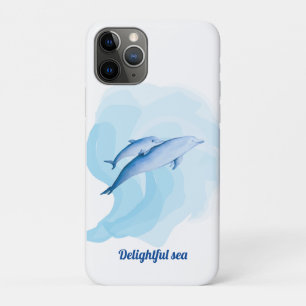 Funda Para iPhone 11 Pro Mar asombroso con delfines