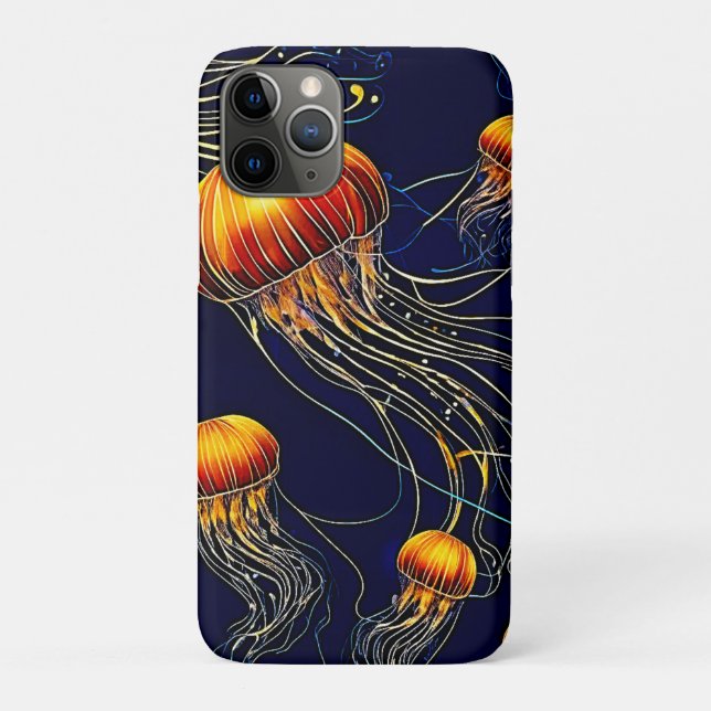 Funda De Case-Mate Para iPhone Mar de Jellyfish (Reverso)