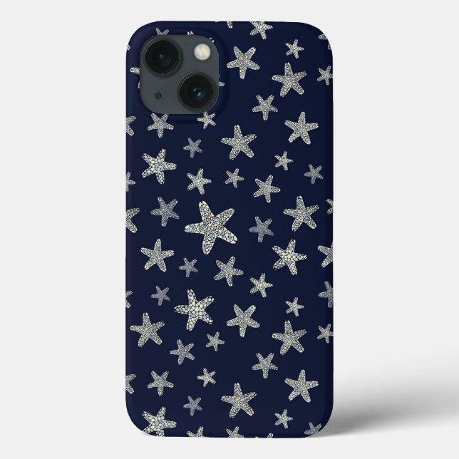 Funda De Case-Mate Para iPhone Mar De Patrón Starfish (Reverso)