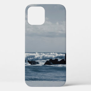 Funda Para iPhone 12 Mar Jónico agitado con olas de espuma que colision