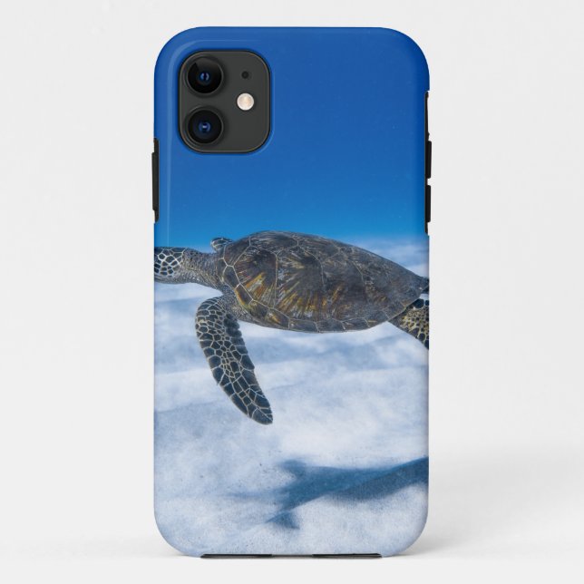 Funda De Case-Mate Para iPhone Maravillosa tortuga acuática (Reverso)