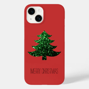 Funda Para iPhone 14 De Case-Mate Maravilloso árbol de Navidad verde Rojo Personaliz