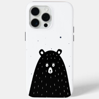Funda Para iPhone 15 Pro Max Maravilloso personalizado negro Panda