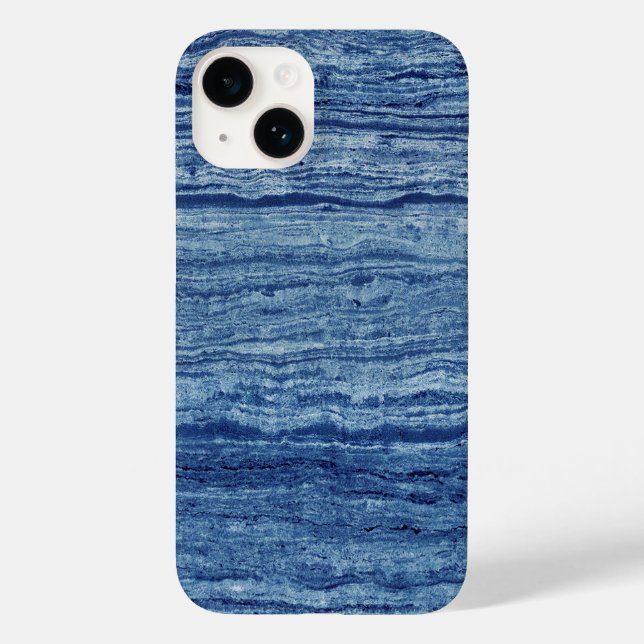 Funda De Case-Mate Para iPhone Marble azul (Reverso )