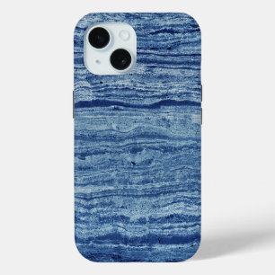 Funda Para iPhone 15 Marble azul