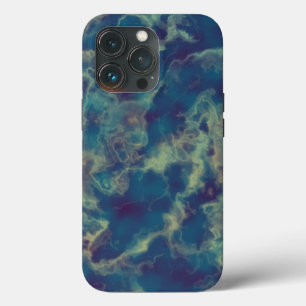 Funda Para iPhone 13 Pro Marble azul 2