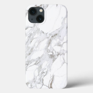 Funda Para iPhone 13 Marble blanco de lujo