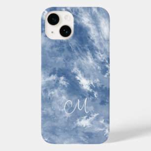 Funda Para iPhone 14 De Case-Mate Marble Blue White Resumen personalizado