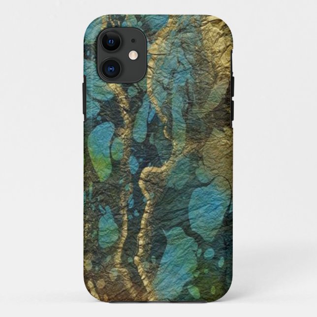 Funda De Case-Mate Para iPhone Marble marino (Reverso)