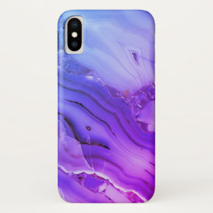 Funda Para iPhone X Marble púrpura exótico