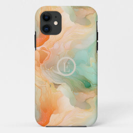 Funda Para iPhone 11 Marble Terracotta y jade