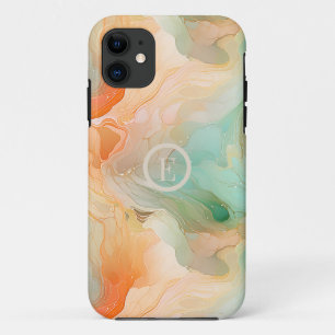 Funda Para iPhone 11 Marble Terracotta y jade