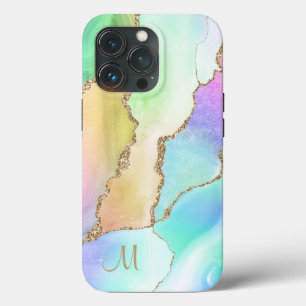 Funda Para iPhone 13 Pro Marble Trendy Agate Pastel