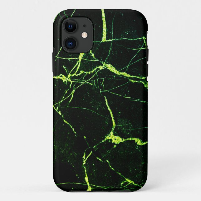 Funda De Case-Mate Para iPhone Marble verde brillante  (Reverso)