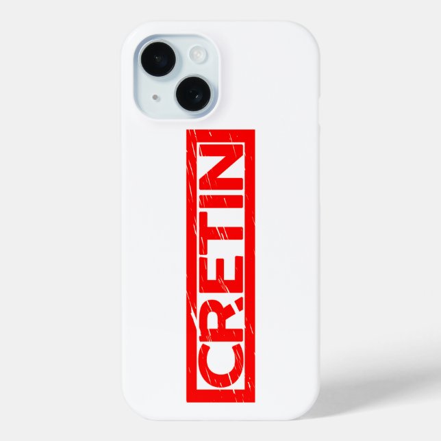 Funda De Case-Mate Para iPhone Marca de cretina (Reverso )