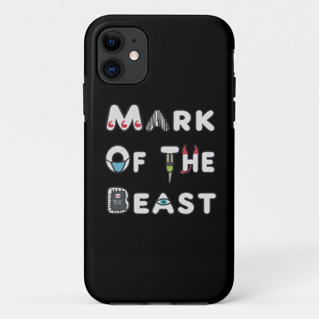Funda De Case-Mate Para iPhone Marca De La Bestia (Reverso)