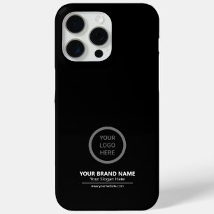 Funda Para iPhone 15 Pro Max Marca de Negocio Moderna y Simple Promocional