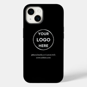 Funda Para iPhone 14 De Case-Mate Marca del logotipo de negocios negro de personaliz