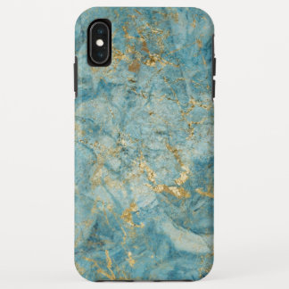 Funda Para iPhone XS Max Marcas de oro azul