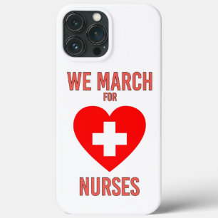 Funda Para iPhone 13 Pro Max Marchamos por enfermeras - Enfermera cálida y afec