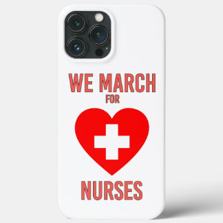 Funda Para iPhone 13 Pro Max Marchamos por enfermeras - Enfermera cálida y afec