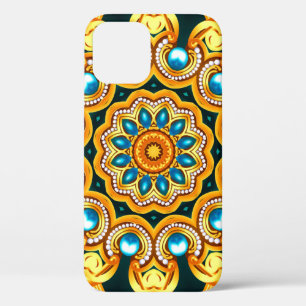 Funda Para iPhone 12 Marco de fondo decorativo de ilustracion con parte