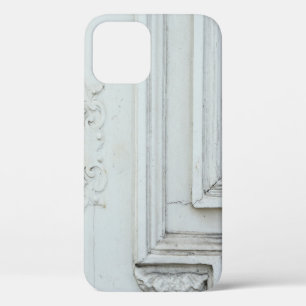 Funda Para iPhone 12 Marco de madera blanca