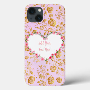 Funda Para iPhone 13 Marco elegante del corazón floral: para cada ocasi