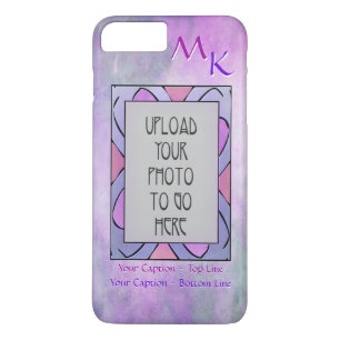 Funda Para iPhone 8 Plus/7 Plus Marco fotográfico abstracto - Púrpura suave - Pers