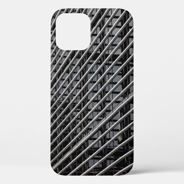 Funda De Case-Mate Para iPhone Marco metalizado gris (Reverso )