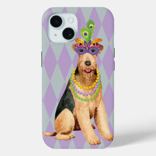 Funda Para iPhone 15 Mardi Gras Airedale